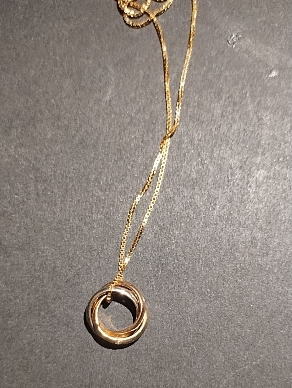 tricolor 14kt gold with Diamonds Necklace